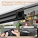 Garage Door Seals Bottom Rubber, 3-Sided Weatherproof Seal, Three Layers of Protection Available. Only Suitable for Double T-Track Garage Doors, 16 Ft Garage Door Bottom Weather Seal (Black)
