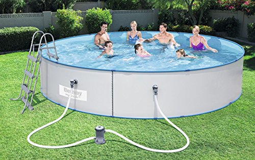 Bestway Hydrium Splasher Pool Set, mit Kartuschenfilterpumpe, rund, weiß, 460 x 90 cm – Bild 3