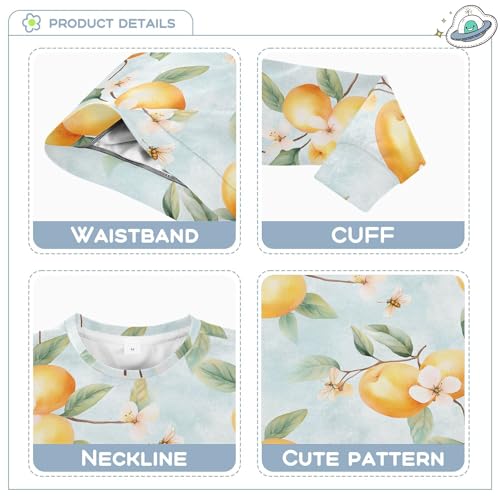 JUNZAN Cute Apricot Fruit Silver Little Girls Sweatshirt Hoodie Fleece Kids Hoodies Boys Camping 4T3