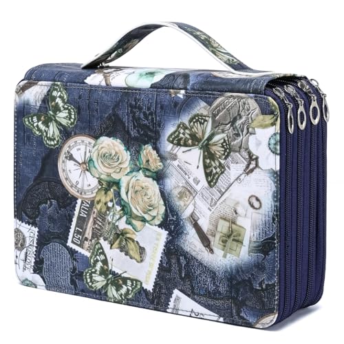 Image of YOUNGCOL 200 Slots Colored Pencil Case Color Pencil Organizer Holder With Zipper Closure Large Pencil Box for Colored Pencils Watercolor Pencils