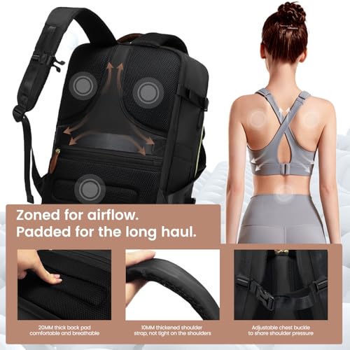Mochila de viaje LOVEVOOK 40L para mujer con compartimento portátil miniatura 4
