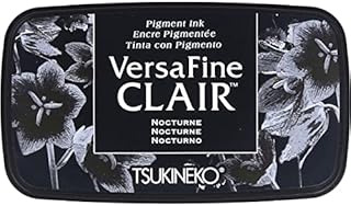 Tsukineko Nocturne Versafine Clair Ink Pad, Synthetic Material, Black, 5.6 x 9.7 x 2.3 cm