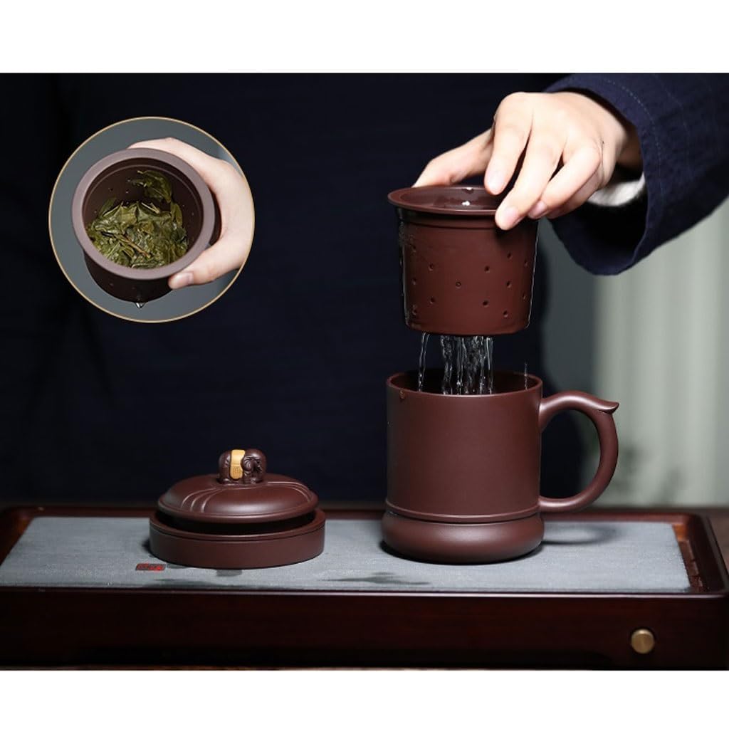 Matcha kubki do picia gliny kubek fioletowy piasek kubek kubek do herbaty zestaw domowy filtr do kubka żółciowego filtr kreatywny kubek do herbaty zestaw do herbaty kubek zaparzacz do herbaty