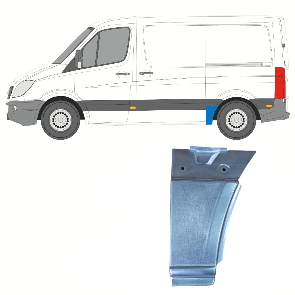 Reparaturblech Kotflügel hinten für Mercedes Sprinter 2006-2018 / Links