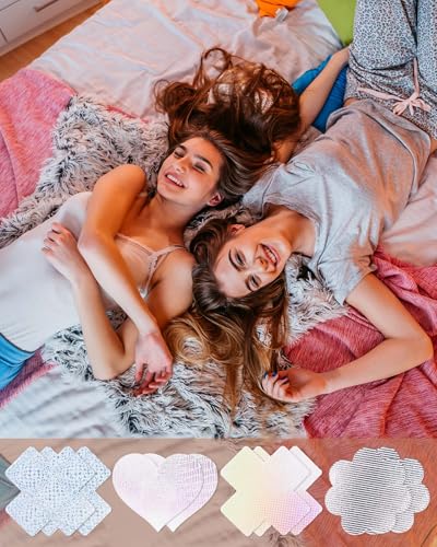 Image of CICKEE Pasties Rave Pack - 15 Pairs Nipple Covers Stickers - Disposable Sticky Breast Petals