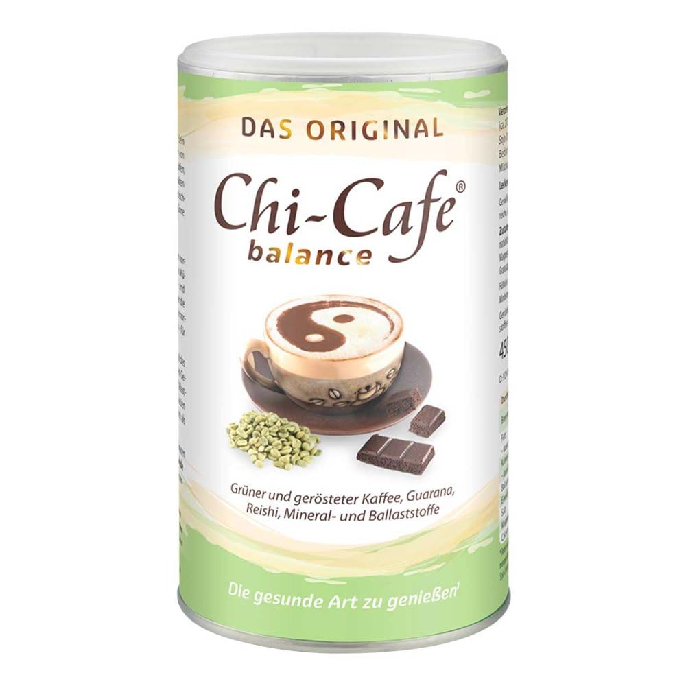 Chi-Cafe Balance 450gr, 90 Tazze | Caffè Solubile Salutare(1) con Fibre Alimentari, Calcio e Magnesio | Favorisce la Digestione(1), Dona Energia(2) e Riduce lo Stress(3) | Vegan, Senza Additivi