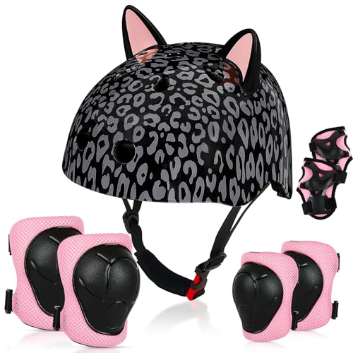 Unicorn Castle Casque Enfant avec Protections 8–14 Ans, Réglable 52–58 cm, Vélo Skate...