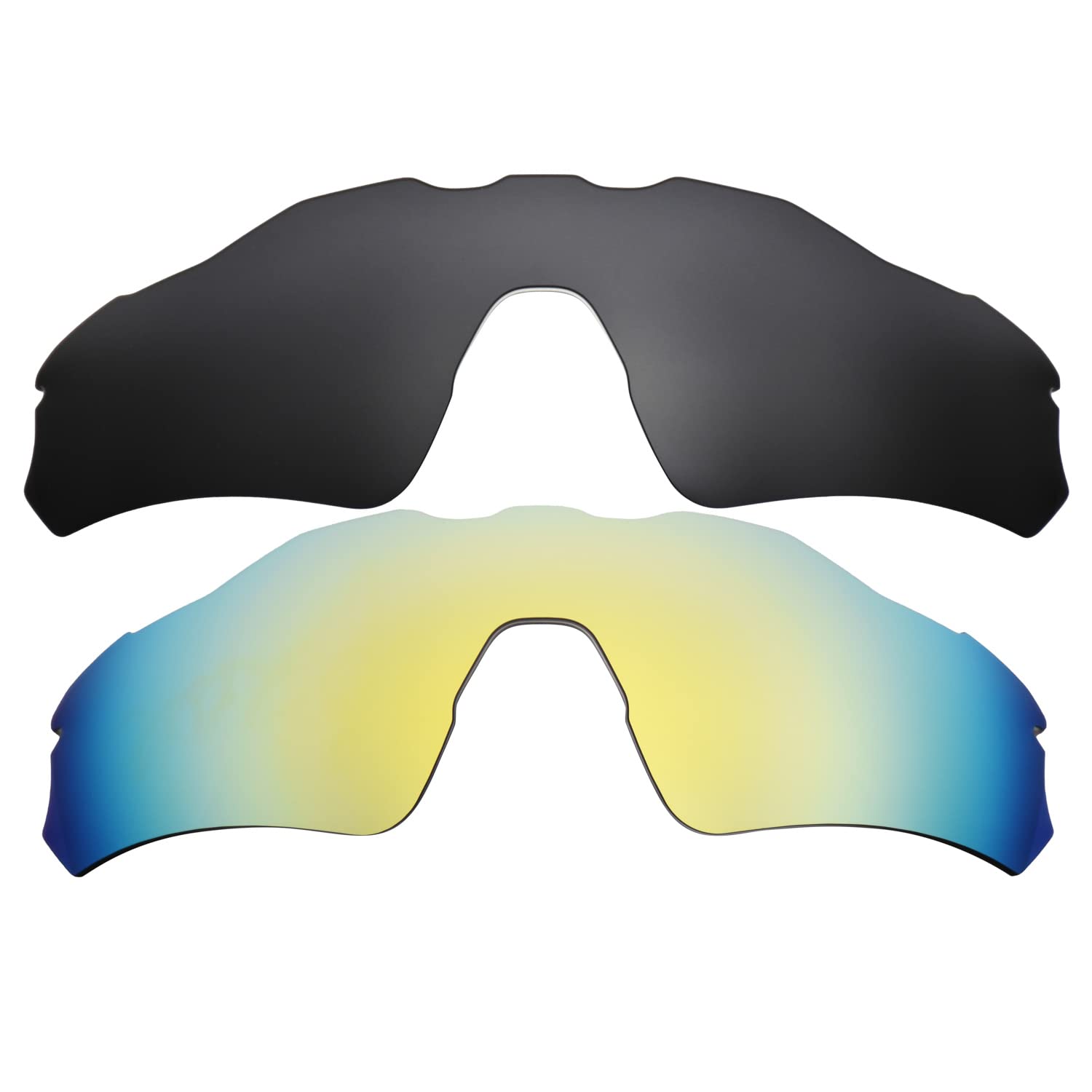 Objectifs Radar EV Path Oakley verres de remplacement compatibles noir or 24 carats