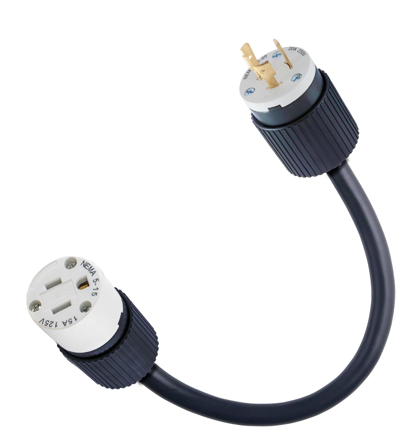 【専用】=LOVE AT25「~TT~」 5/4,6（PF+AS+C+U+PL） Twist Lock L6-20P 20AMP Plug to NEMA 5-15R Receptacle, Output Only