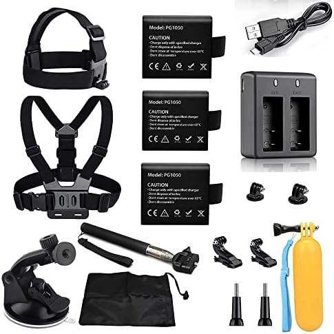 Supporto A Fascia Toracica E Imbracatura Universale Per Action Cam Vvhooy Con Viti - Kit Accessori Per Vantop, Akaso, Apeman E Simili - 2