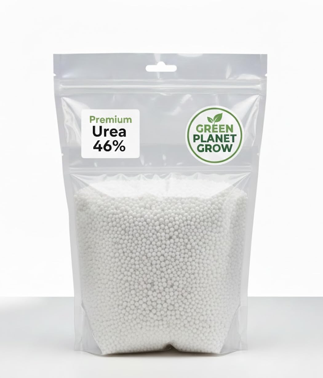 PREMIUM Urea Fertilizer (Ruwais Fertilizer Industries), 46% Nitrogen, 500gr For outdoor Plants "GREEN PLANET"