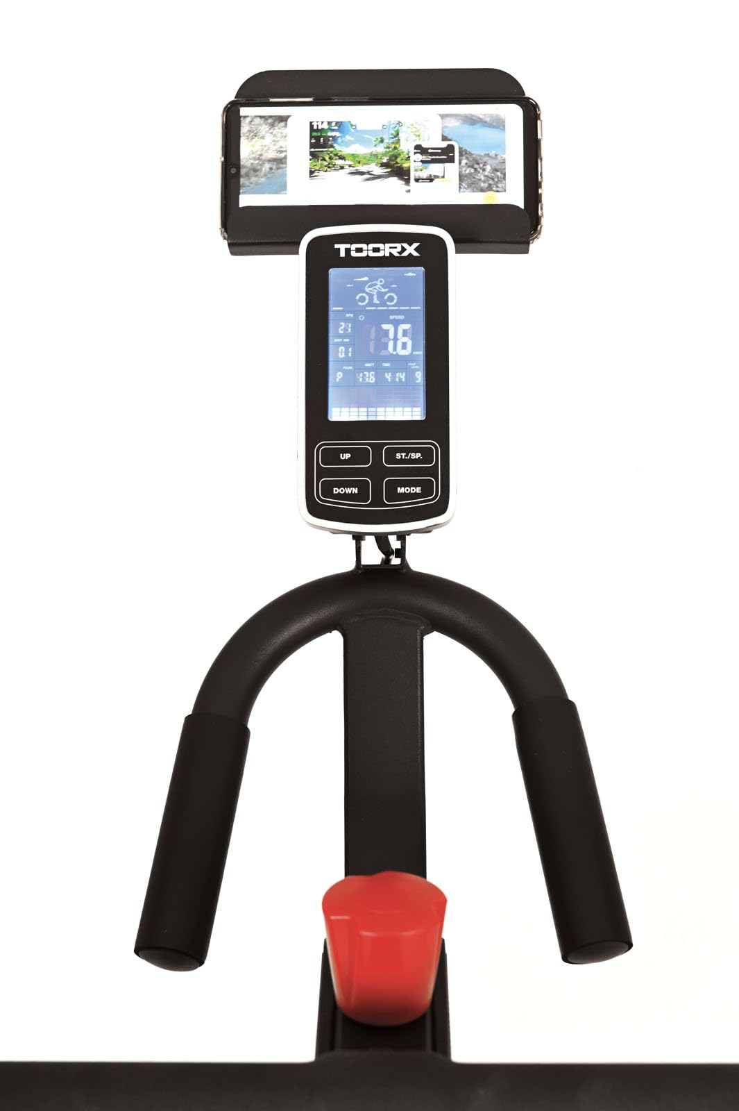 Toorx SRX-SPEED-MAG-PRO [Spin Bike Magnetica Professionale Volano 20kg Indoor Cycle Spinning App Ready 3.0] Cyclette Spinning Cardio Fitness con Resistenza 24 Livelli LCD Watt RPM Kinomap Zwift