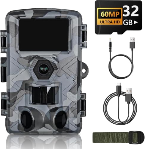 60MP WiFi Hunting Camera with Night Vision