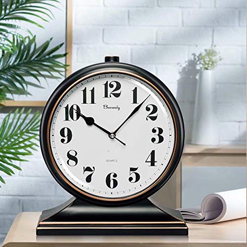 image for Winnie Desk Clock, Retro Desk Clock, 10 Inch Old Desk Clock, Silent an