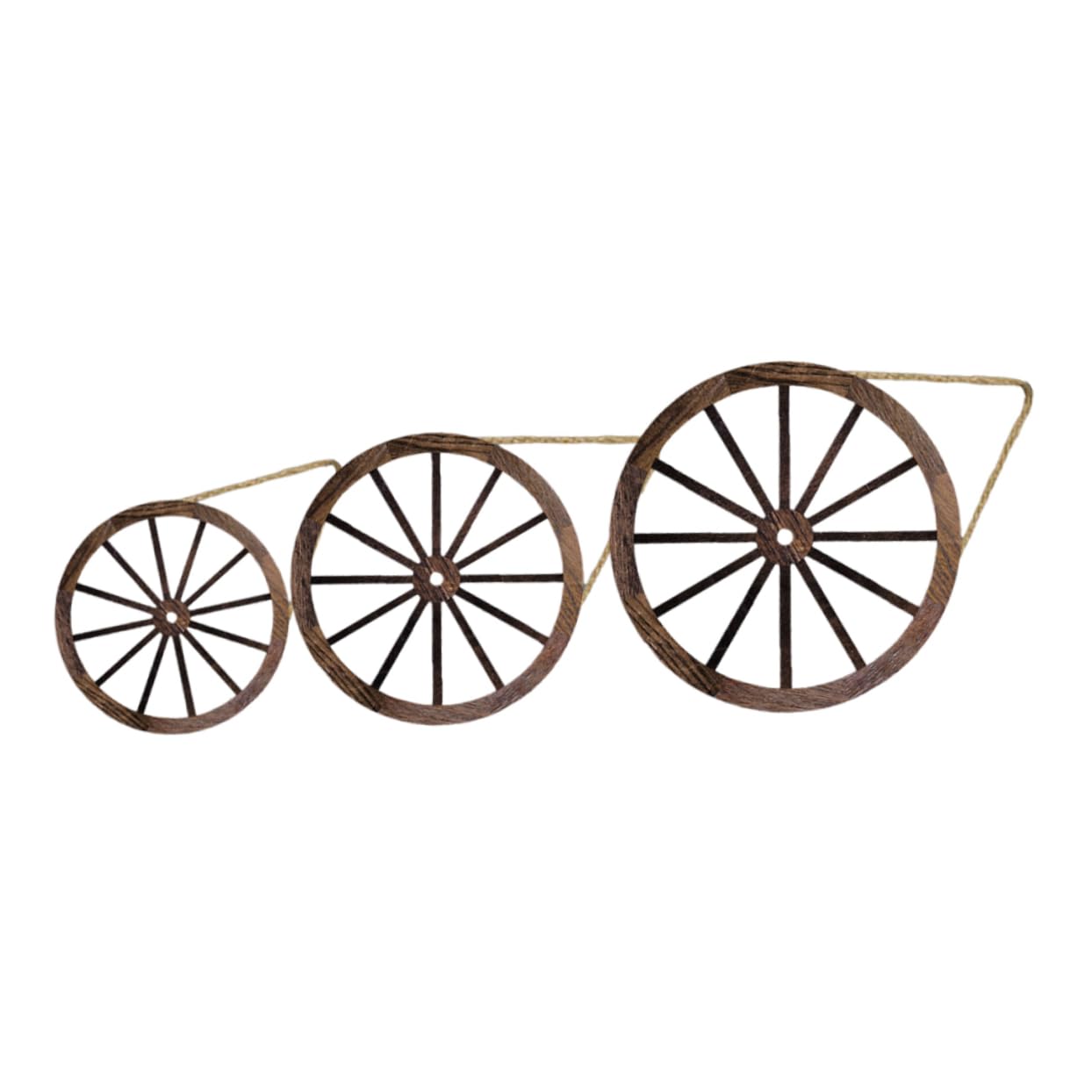 Ruedas de madera decorativas RORPOIR: transforme su salón o terraza en un refugio vintage
