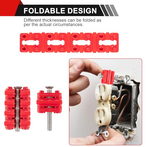 Image of Outlet Spacers for Electrical Box, 96 PCS Electrical Outlet spacers shims | Plastic Wall Plate Spacer, Tile Backsplash Shims for Loose Outlet /Switch Repair (Stackable)