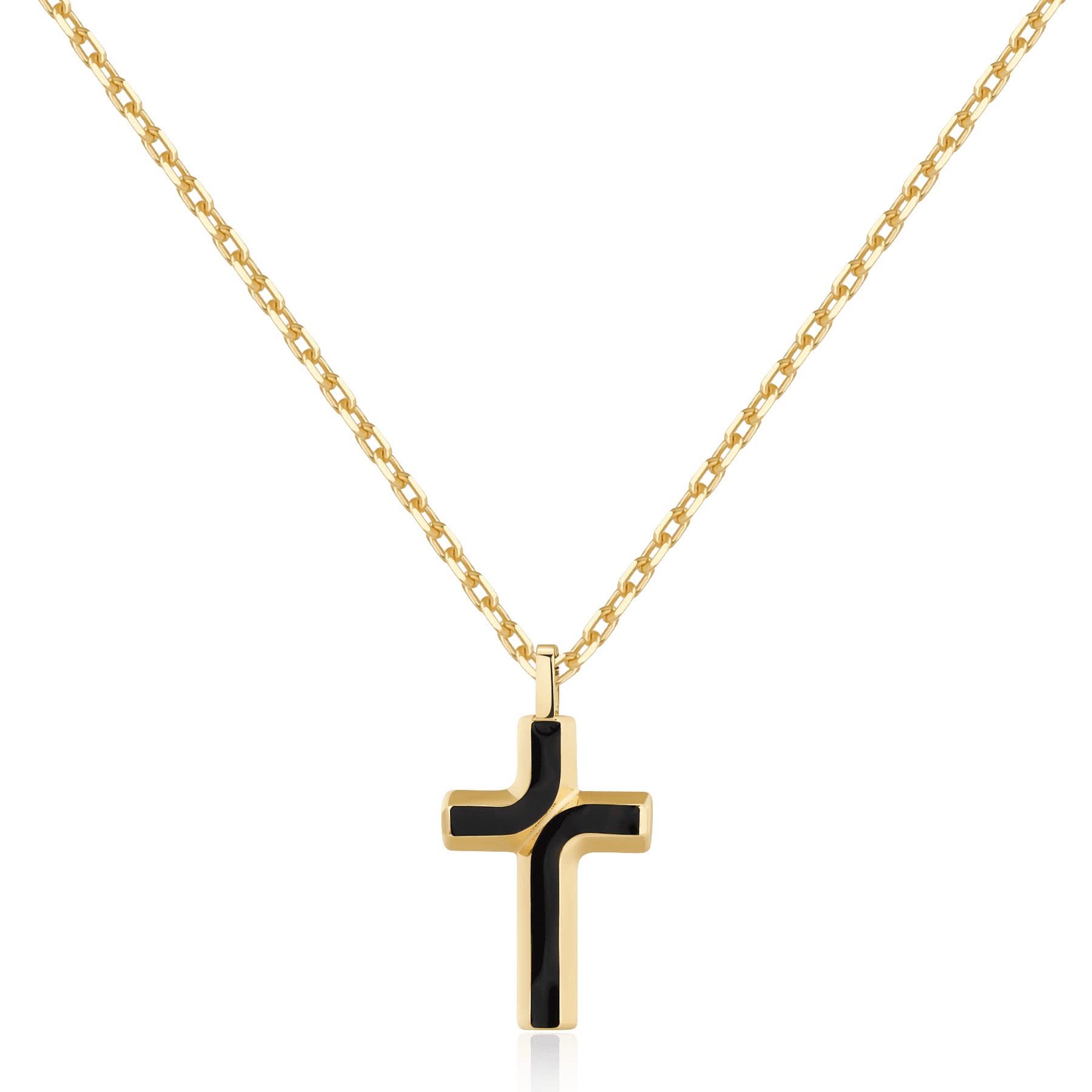 Brosway Collana Uomo in Acciaio | Collana Con Simbolo Croce | Collezione Backliner - BBC08