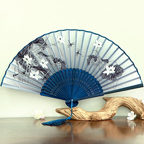 Ventilateur japonais pliant en soie Z-Brand éventail chinois pour femme