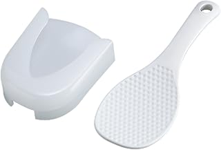 Non-Stick Sushi Rice Paddle with Suction Holder, 2.50" x 3.50" (Scoope Wide) x 7.75 Inches (Total Paddle Long)