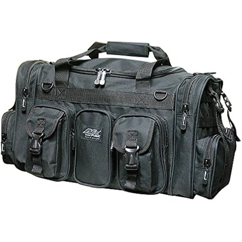 Nexpak 22" Tactical Duffle Military Molle Gear Shoulder Strap Range Bag TF122 Black Cover