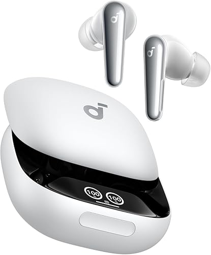 Soundcore Liberty 4 Pro de Anker, auriculares inalámbricos con cancelación de ruido, cancelación de ruido adaptativa de 7 sensores y en tiempo real,