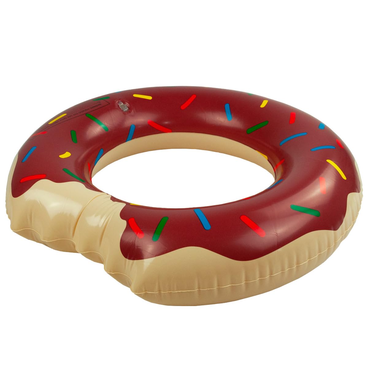 Martom Donut brązowe koło do pływania na plaży, dla dorosłych, duży nadmuchiwany pączek, koło do pływania, na lato, zabawka wodna dla dzieci i dorosłych