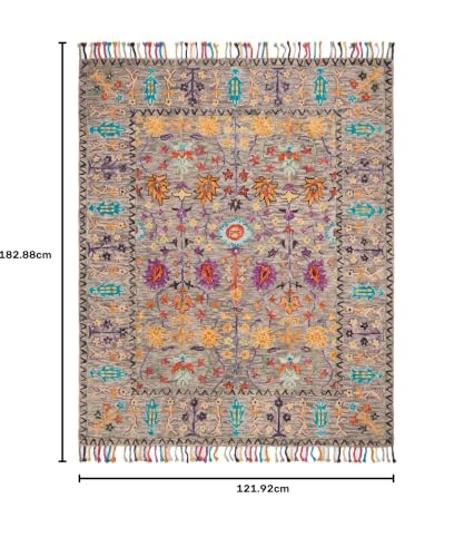 Image of Soft Pure Woolen Modern Collection Tufted Carpet for Living Room,Bedroom'Kitchen and Hall (4 X 6) Feet
