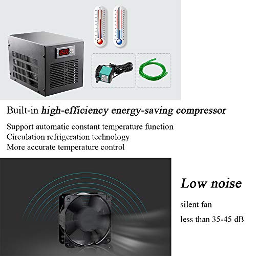 image for Poafamx 16gal Aquarium Water Chiller 60L Fish Tank Cooler Heater Syste