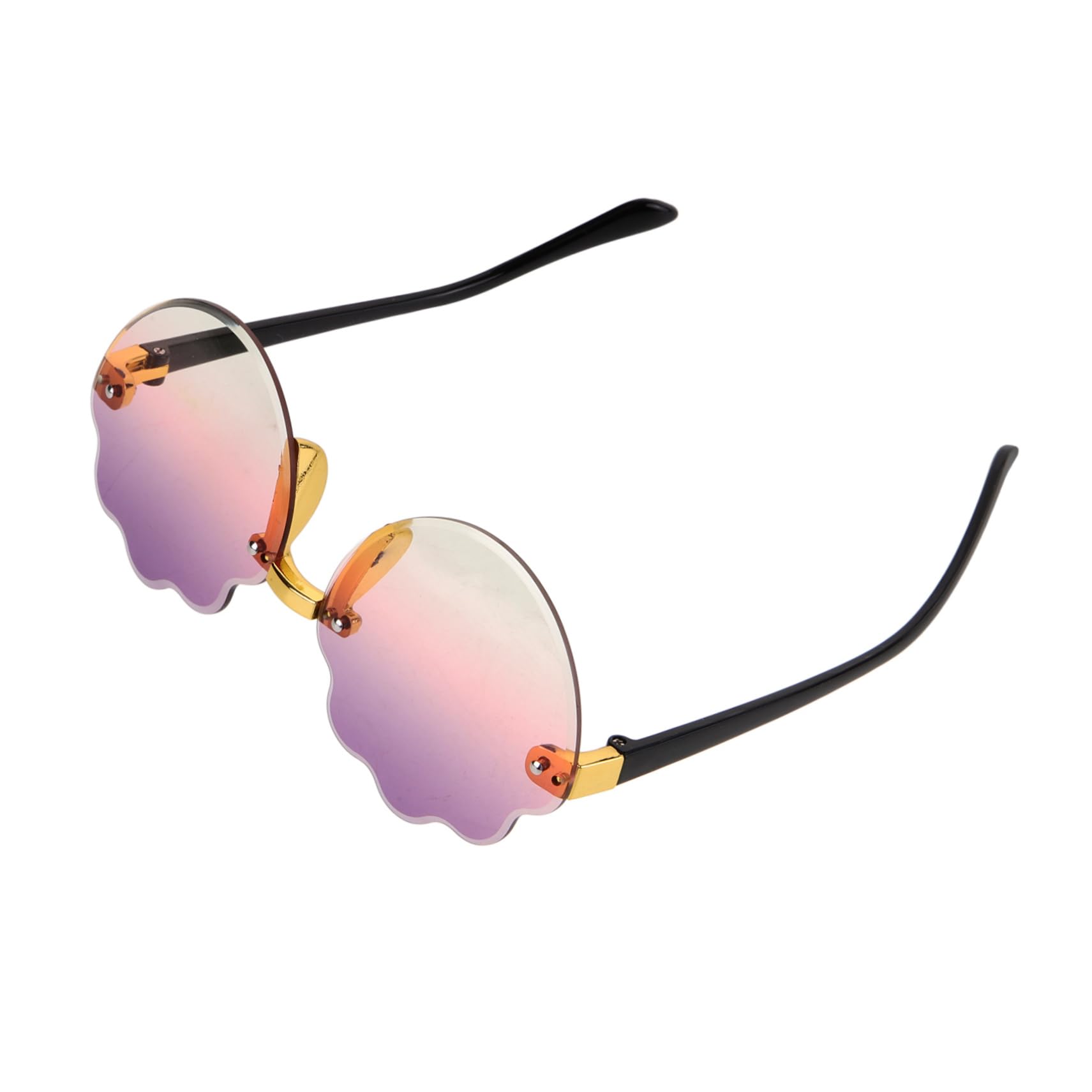 Beavorty Rimless Kids Sunglasses Polarized Uv400 for Boys/girls Fun Glasses for Children Bulk Pack Beach Travel Party