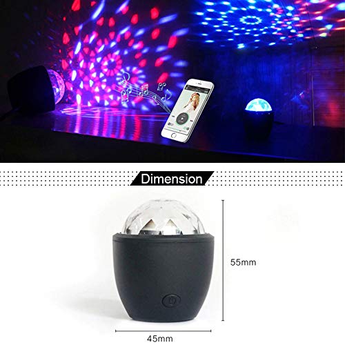 Bqlove mini disco luce, suono attivato multicolore...