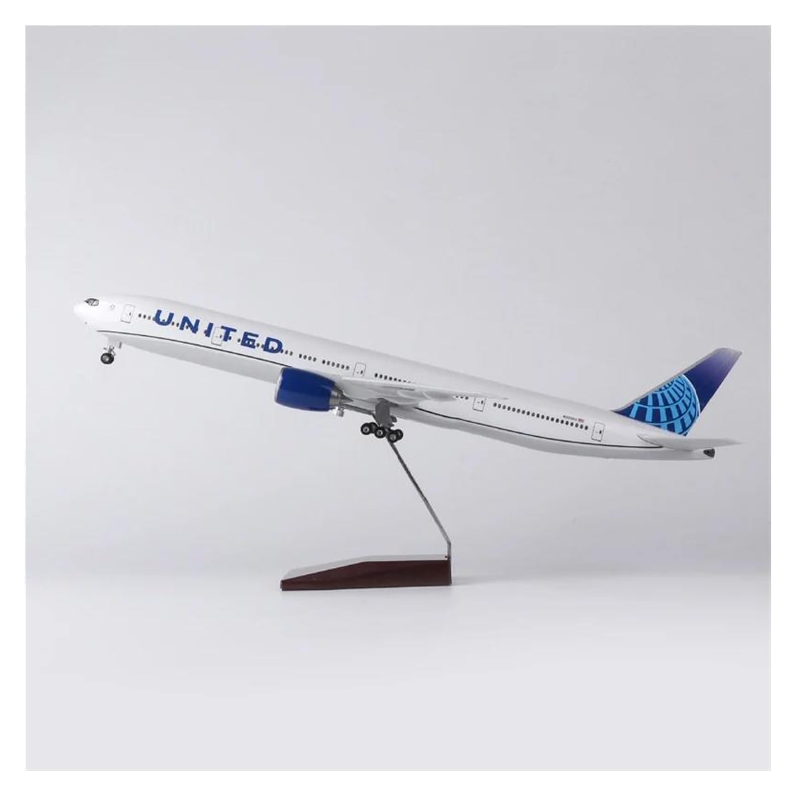 Vintage Classics samolot 47CM 1/157 skala 777 B777 samolot UNITED Airlines Model koła podwozie z tworzywa sztucznego samolot zabawka (bez światła)