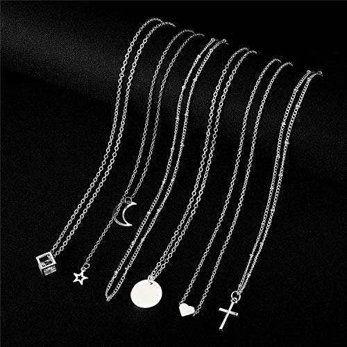 Starain 12Pcs Layered Choker Necklace Fashion Multilayer Chain Necklace Simple Gold Necklace Set for Women3