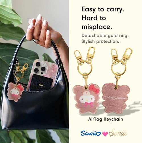 Image of Sonix x Sanrio Keychain Case Compatible with Apple AirTag | Protective Cover Keychain | Hello Kitty Latte Bears