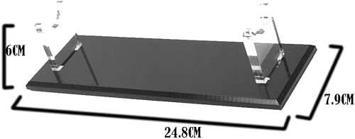 Vista 2 de LEILIN Soporte de espada - Soporte de exhibición acrílico para sable de luz - Soporta todas las espadas Negro 2 piezas,Transparente 1 pieza,Negro 3