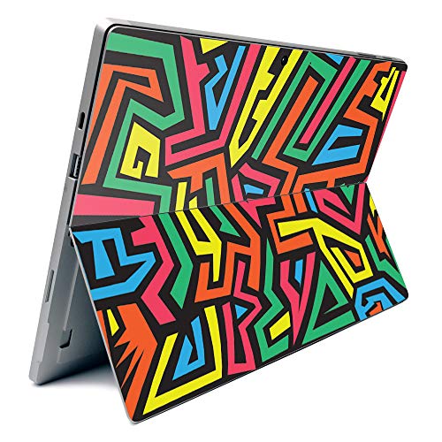 Image of MightySkins Carbon Fiber Skin for Microsoft Surface Pro 7 - Hyper | Textured Carbon Fiber Finish | Easy to Apply, Remove, and Change Styles | Made in The USA
