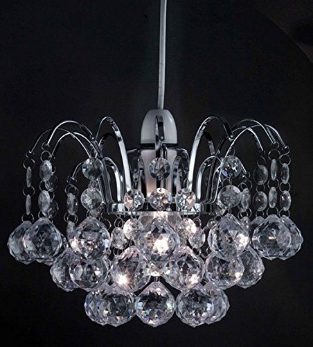 E Trade Acrylic Oriel Ball Drop Pendant Clear Chandelier Ceiling Light Shade Easy Fit