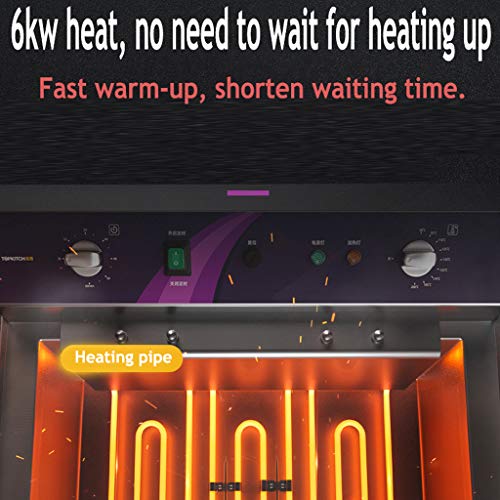 D@ Fritteuse, handelsübliche Einzylinder-Fritteuse mit, Desktop-Multifunktions-Frittiermaschine 30L 6000W mit großer… – Bild 3