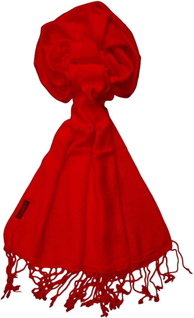 Casual Soft Luxurious Solid Viscose Pashmina All Season Stole Scarf for Women and Men
