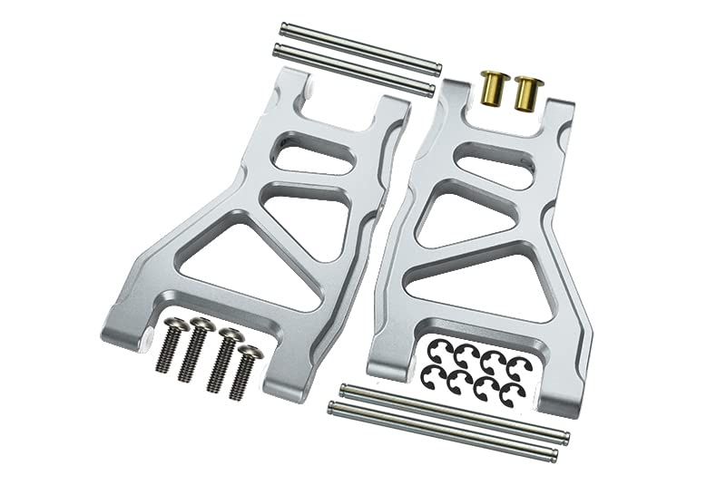 GPMFor Tamiya DT-03 Upgrade Parts Aluminium Rear Lower Suspension Arm - 1Pr Silver