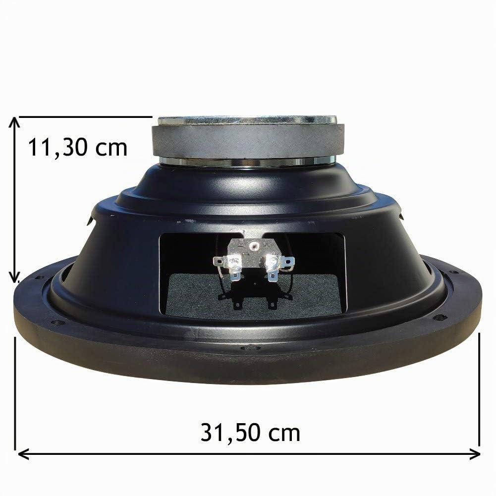 MASTER AUDIO 1 MA30W/8 MA 30W/8 professioneller woofer tieftöner 30,00 cm 300 mm 12" 300 watt rms 600 watt max 8 ohm gummisuspension 94 db, 1 stück