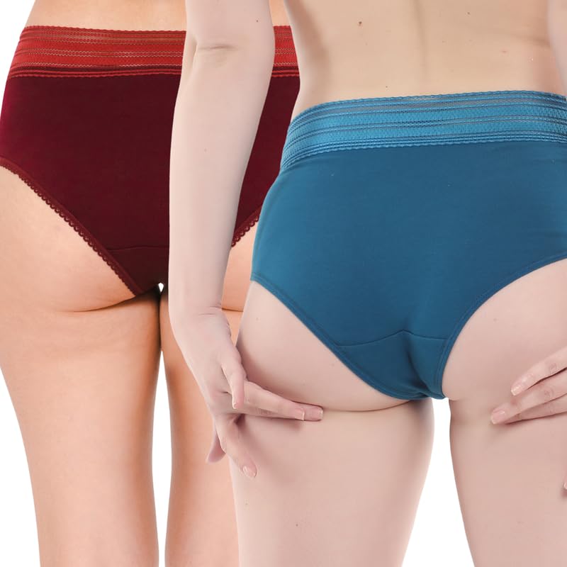 Image of Women Cotton Hipster Panty Combo of 2 | Stylish | High Waist Panty