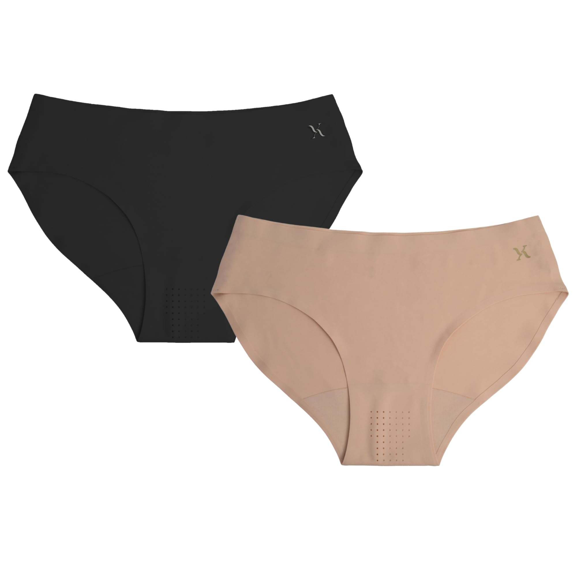 Pack of 2 Premium Seamless Bikini Underwear | Low-Rise, Low Coverage Panty for Women with 100% Cotton Gusset | Ultrasoft Fabric for All Day Comfort.-image-25