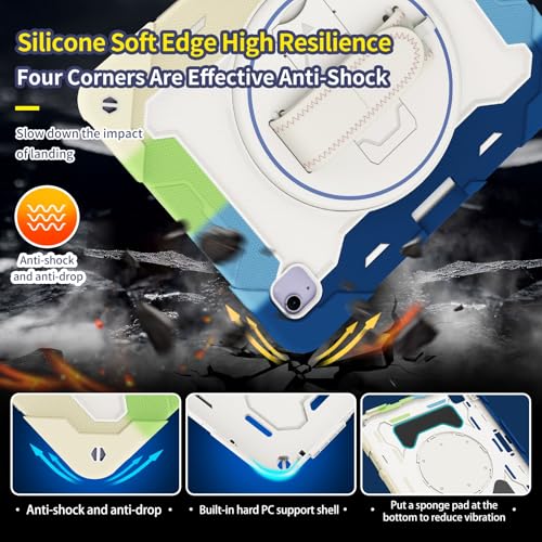 Étui iPad Air 13 2024 pour enfant coque antichoc avec support et dragonne - 3