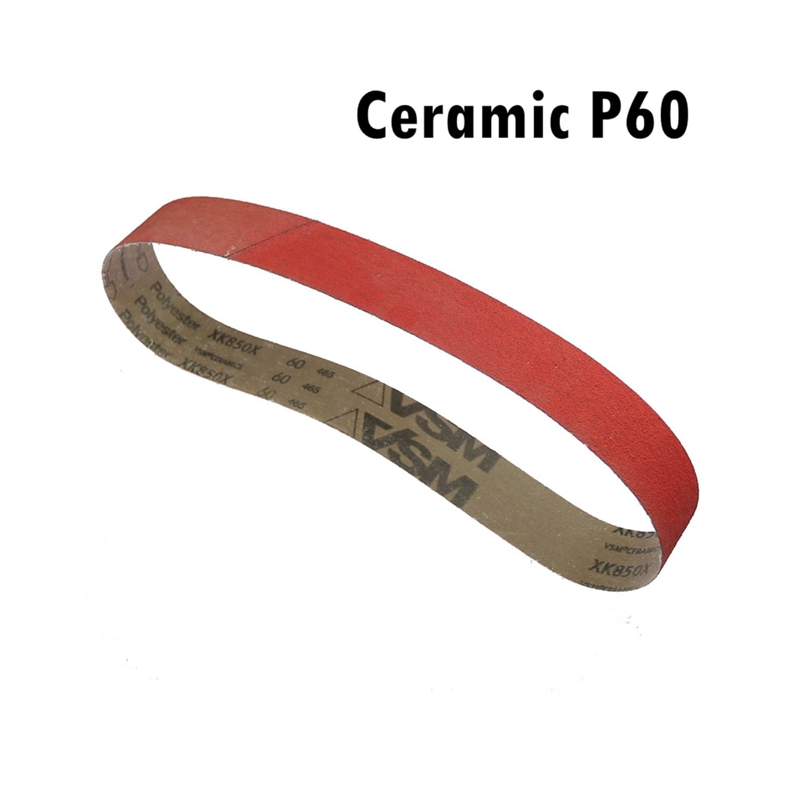 4 Stück 686 x 50 mm Keramik-Schleifbänder 27 * 2 Zoll XK850X MIX Pack P60 P80 P120 P36, for superhartes Metallschleifen