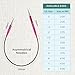 KnitPro Zing Fixed Circular Needles Asymmetrical 10