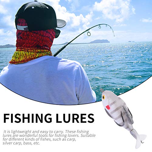 ABOOFAN 1Pc Simulação Isca Isca macia de água do mar Iscas de pesca de água doce