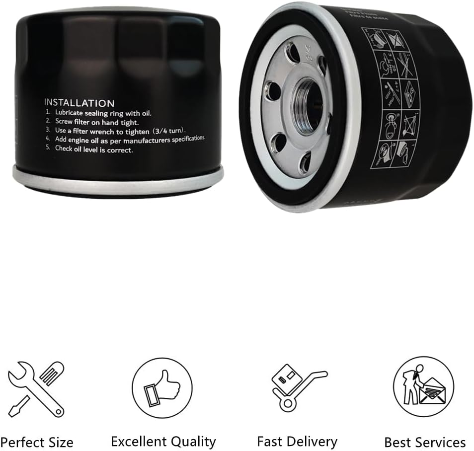 New Oil Filter 16510-87J02 Fit For Su-zuki DF25 DF30 DF40 DF50 DF60 DF70 Outboards Replacement 16510-87J00 (2)