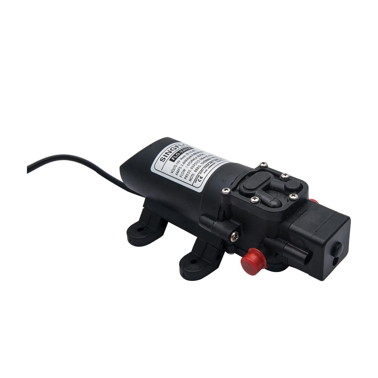 12V 4L/Min électrique haute pression diaphragme pompe à eau auto-amorçante pour pompe réservoir transfert caravane Camping ferme bateau