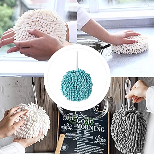Choose Home Chenille Hand Towel Ball Fast Drying Handball Absorbent Soft Towel For Kitchen Bathroom 3 Pack #TOP5