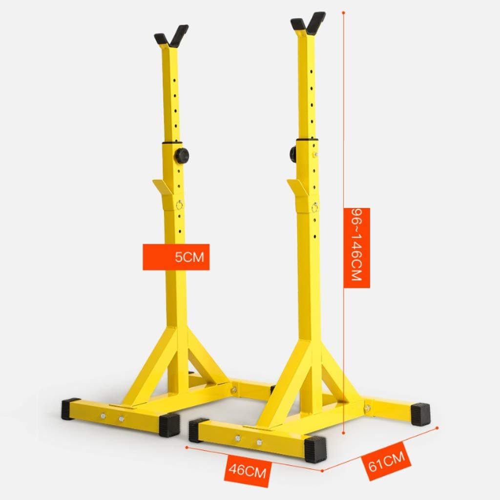 Fitness Power Rack Split Barbell Squat Rack Professional Bench Press Barbell Adjustable Height Barbell Half Frame Indoor Fitness Equipment Squat Cage Home Gym